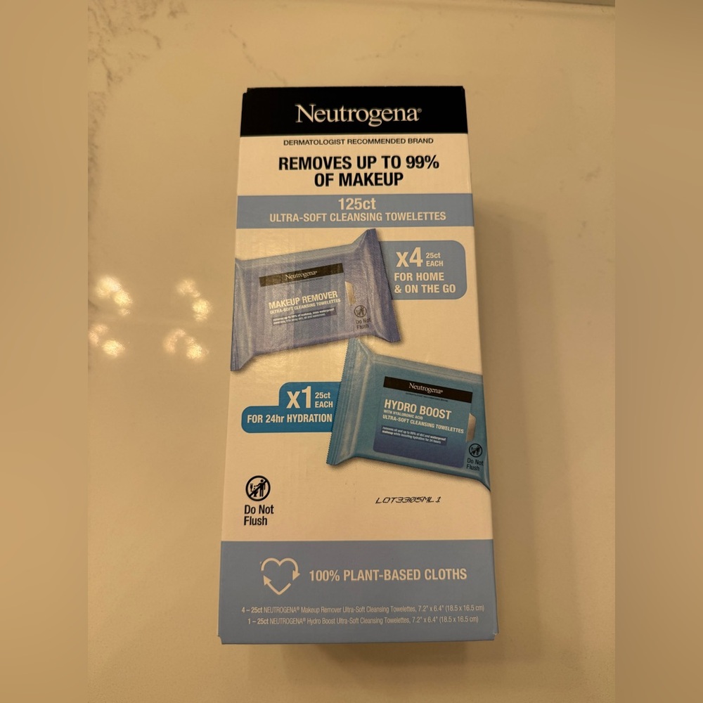 Neutrogena Makeup Removal + Hydro Boost Cleansing Wipes‎ Set